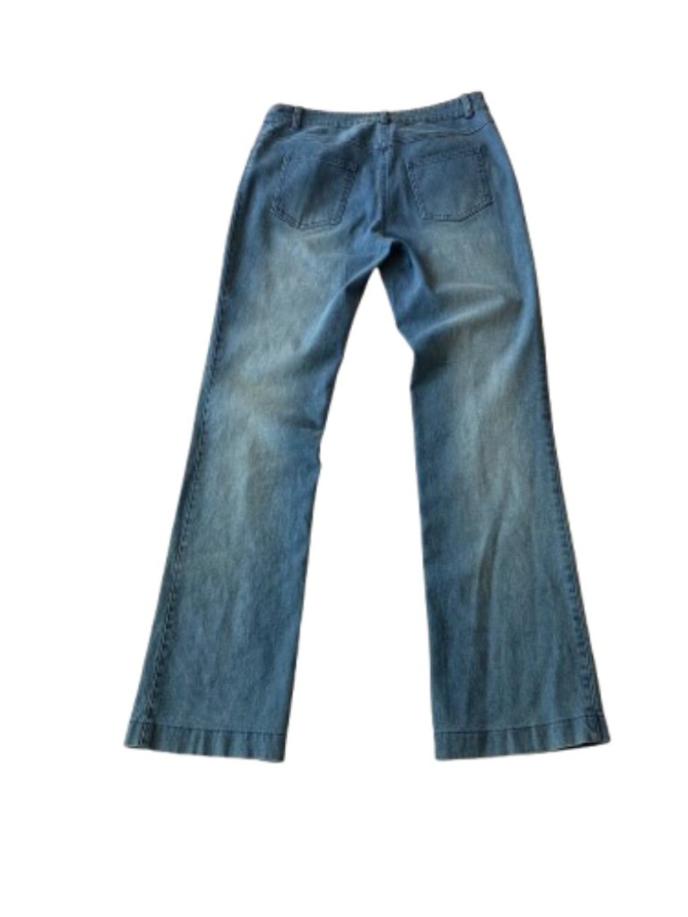 Cache Vintage VTG Embroidered Beaded Bootcut Jeans Womens 6 Blue Denim - Picture 13 of 14